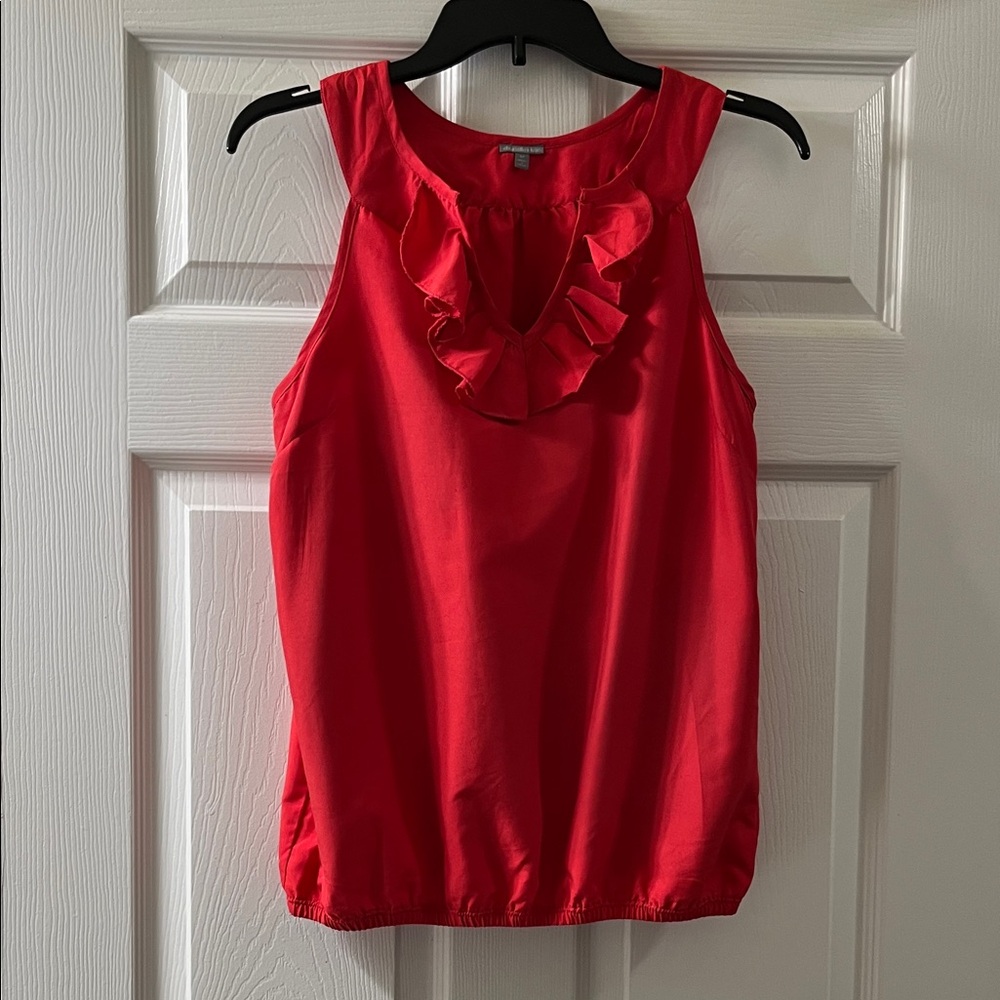 Charlotte Russe Scarlet Ruffle Neck Blouse